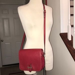 Vintage Guy Laroche Paris Red Flap Handbag 😘